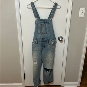 Lucky brand jean overalls